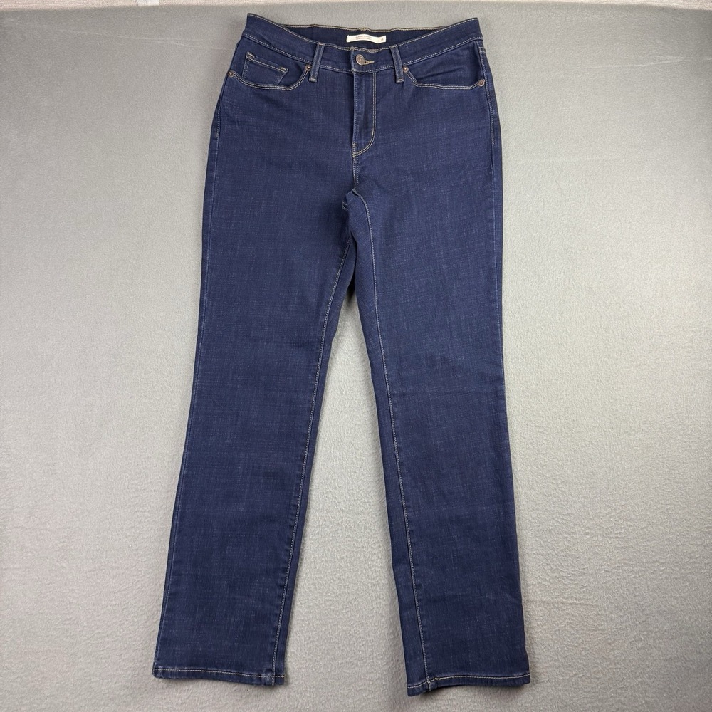 Levi's‎ Women's Size 6 Classic Straight Leg Dark Wash Blue Denim Jeans Stretch